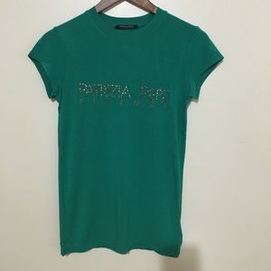 Patrizia Pepe Stylish Caribbean Green T-shirt